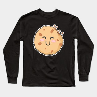 Cute Cookie Smiling Long Sleeve T-Shirt